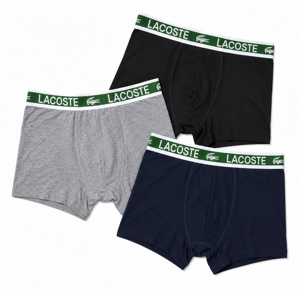 Lacoste Signature Cotton Boxer Briefs
