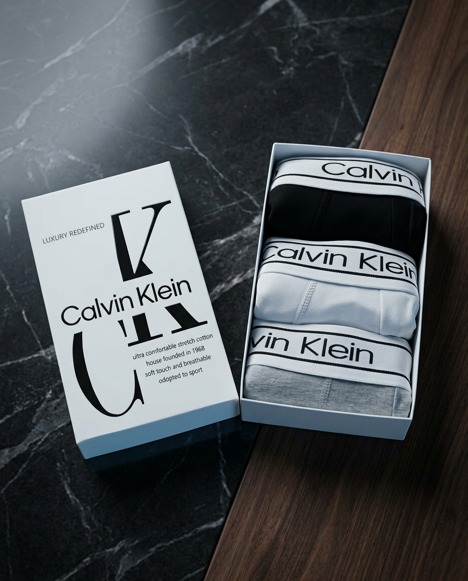 Calvin Klein Heritage Stretch Cotton Boxer Briefs – 3-Pack