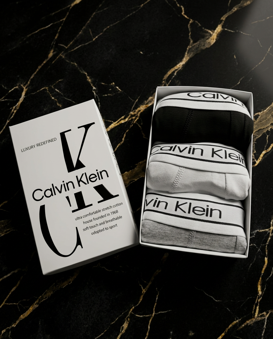 Calvin Klein Heritage Stretch Cotton Boxer Briefs – 3-Pack